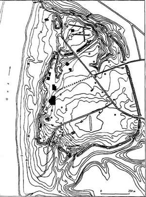 План Старорязанского городища